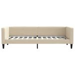 Casa si Gradina - Mobilier - Paturi si accesorii - Paturi - Pat de zi cu extensie, crem, 80x200 cm, textil - Infinity.ro