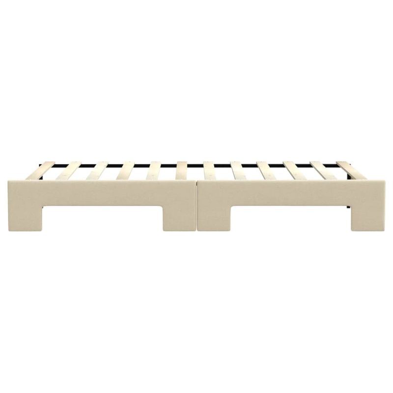 Casa si Gradina - Mobilier - Paturi si accesorii - Paturi - Pat de zi cu extensie, crem, 80x200 cm, textil - Infinity.ro