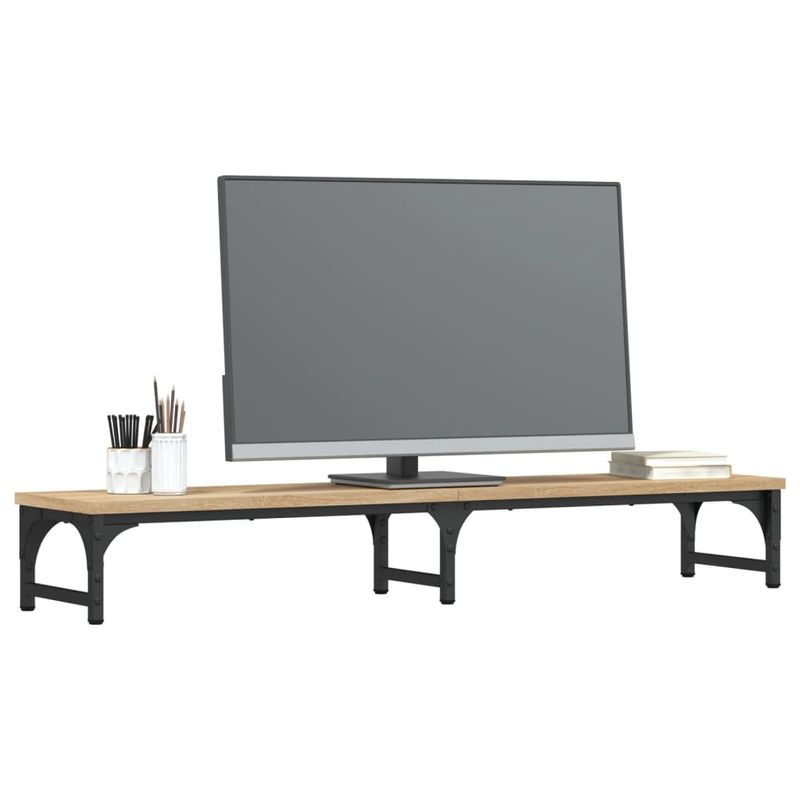 PC, gaming si accesorii - Desktop PC & monitoare - Accesorii monitoare - Suport de monitor stejar sonoma 105x23x15,5 cm lemn compozit - Infinity.ro