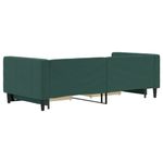 Casa si Gradina - Mobilier - Paturi si accesorii - Paturi - Pat de zi cu extensie si sertare verde inchis 90x200 cm catifea - Infinity.ro