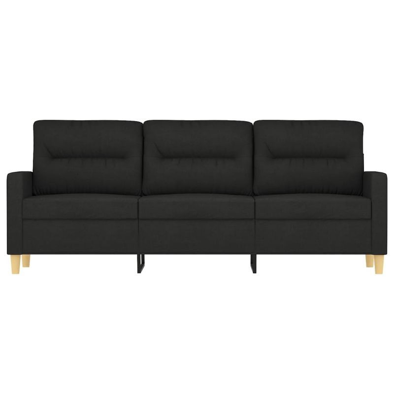 Casa si Gradina - Mobilier - Canapele si coltare - Canapele - Canapea cu 3 locuri, negru, 180 cm, material textil - Infinity.ro