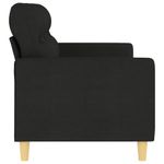 Casa si Gradina - Mobilier - Canapele si coltare - Canapele - Canapea cu 3 locuri, negru, 180 cm, material textil - Infinity.ro