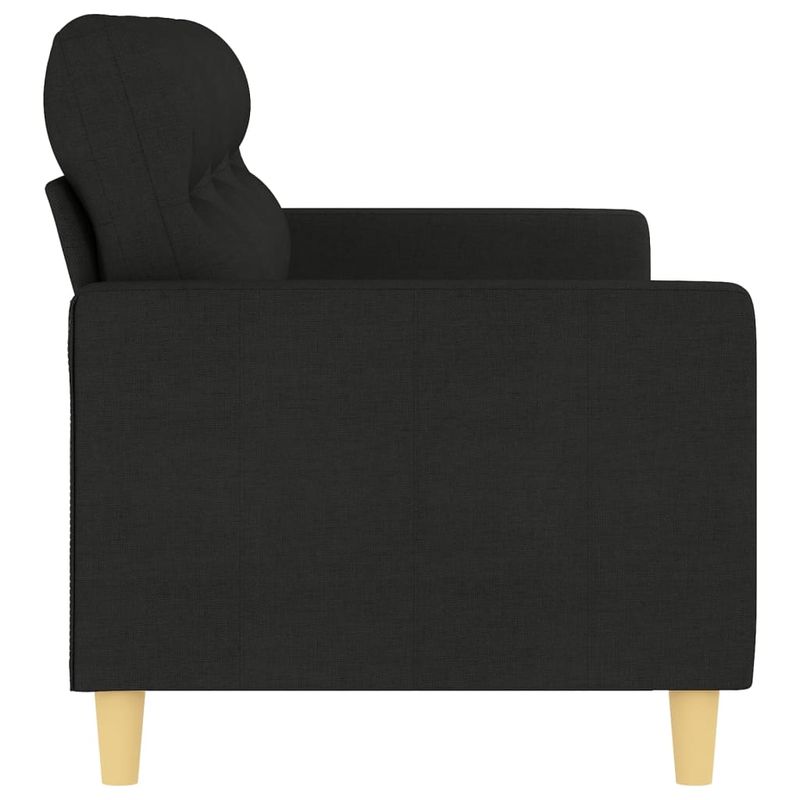 Casa si Gradina - Mobilier - Canapele si coltare - Canapele - Canapea cu 3 locuri, negru, 180 cm, material textil - Infinity.ro