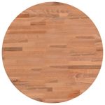 Casa si Gradina - Mobilier - Feronerie si accesorii mobila - Blat de masa rotund, diametru 50x1,5 cm, lemn masiv de fag, maro - Infinity.ro