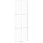 Casa si Gradina - Constructii - Usi interior, exterior si garaj - Usi interior - Usa glisanta, alb, 76x205 cm, sticla securizata/aluminiu, model grilă 3x2 - Infinity.ro