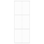 Casa si Gradina - Constructii - Usi interior, exterior si garaj - Usi interior - Usa glisanta, alb, 76x205 cm, sticla securizata/aluminiu, model grilă 3x2 - Infinity.ro