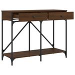 Casa si Gradina - Mobilier - Comode si corpuri - Console - Masuta consola, stejar maro, 100x39x78,5 cm, lemn prelucrat - Infinity.ro
