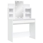 Casa si Gradina - Mobilier - Comode si corpuri - Masute de toaleta - Masa de toaleta cu LED-uri albe, 96x40x142 cm - Infinity.ro