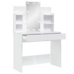 Casa si Gradina - Mobilier - Comode si corpuri - Masute de toaleta - Masa de toaleta cu LED-uri albe, 96x40x142 cm - Infinity.ro