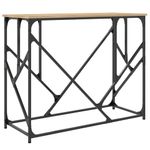 Casa si Gradina - Mobilier - Comode si corpuri - Console - Masuta consola, stejar sonoma, 100x40x80 cm, lemn prelucrat - Infinity.ro