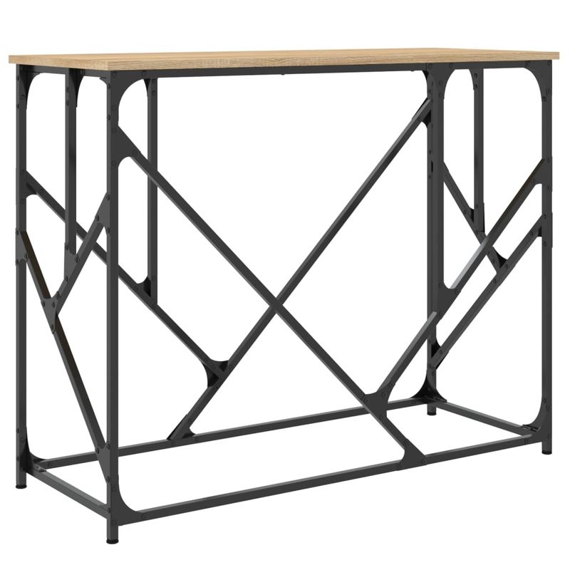 Casa si Gradina - Mobilier - Comode si corpuri - Console - Masuta consola, stejar sonoma, 100x40x80 cm, lemn prelucrat - Infinity.ro