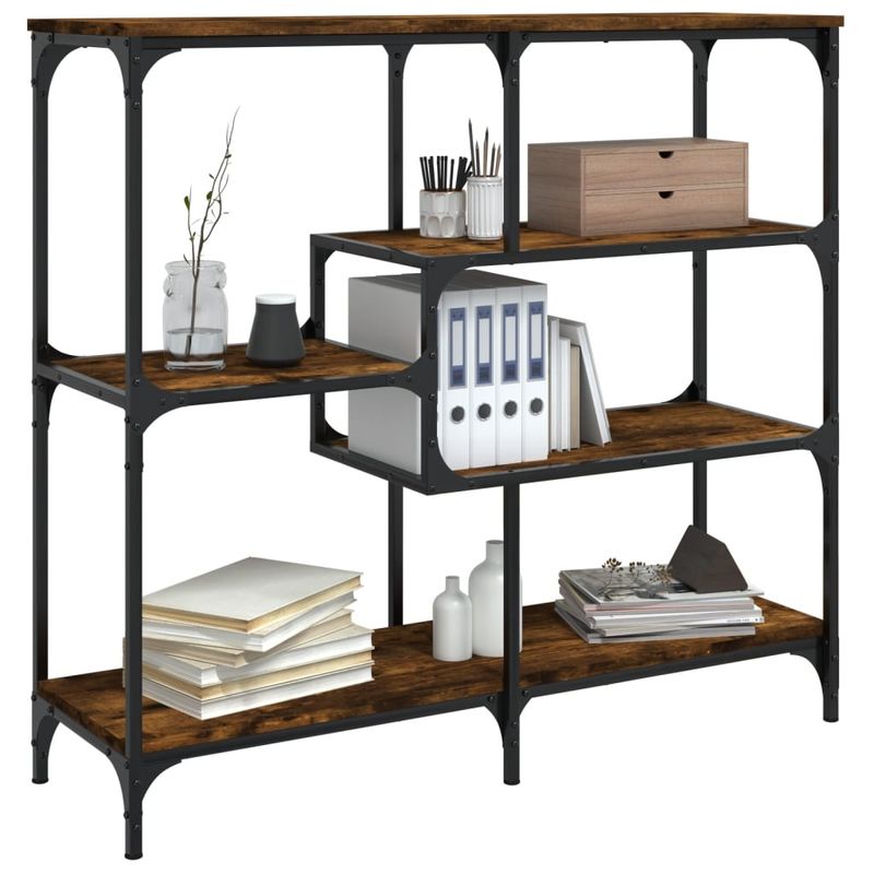 Casa si Gradina - Mobilier - Comode si corpuri - Console - Masuta consola, stejar fumuriu, 103x32x95 cm, lemn prelucrat - Infinity.ro