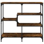 Casa si Gradina - Mobilier - Comode si corpuri - Console - Masuta consola, stejar fumuriu, 103x32x95 cm, lemn prelucrat - Infinity.ro