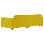 Casa si Gradina - Mobilier - Paturi si accesorii - Paturi - Pat de zi cu extensie si sertare, galben, 100x200 cm, catifea - Infinity.ro