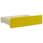 Casa si Gradina - Mobilier - Paturi si accesorii - Paturi - Pat de zi cu extensie si sertare, galben, 100x200 cm, catifea - Infinity.ro