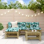 Casa si Gradina - Gradina si terasa - Mobilier exterior - Seturi mobila gradina - Set mobilier relaxare pentru gradina 5 piese lemn de pin tratat - Infinity.ro