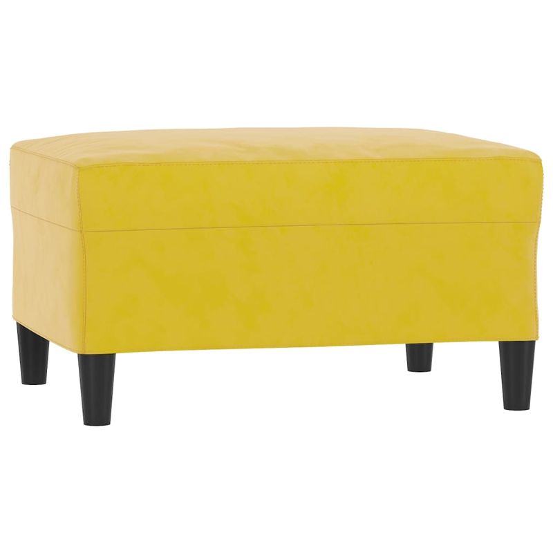 Casa si Gradina - Mobilier - Seturi de mobilier - Seturi living - Set de canapele cu perne, 3 piese, galben, catifea - Infinity.ro