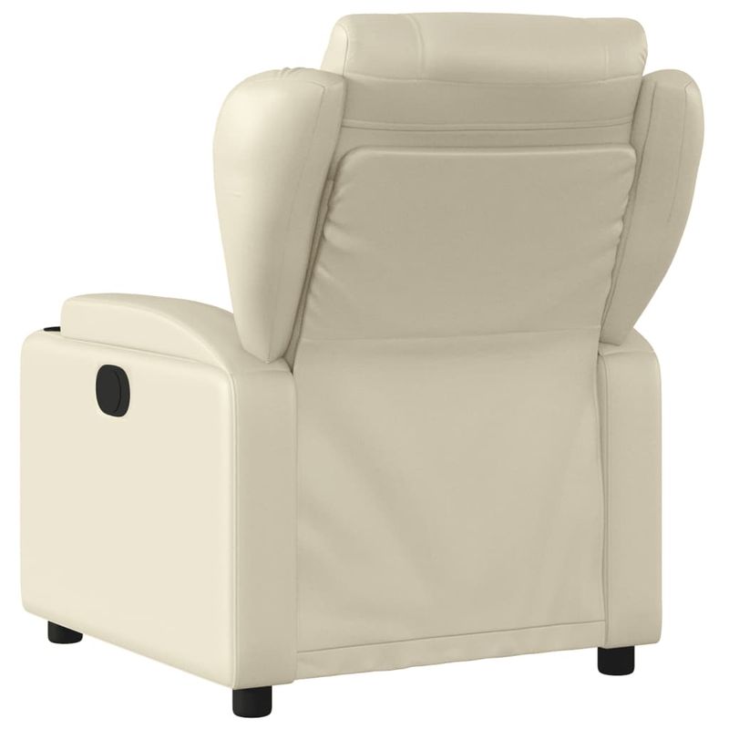 Casa si Gradina - Mobilier - Scaune si fotolii - Fotolii - Fotoliu rabatabil, crem, piele ecologica - Infinity.ro