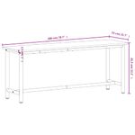 Casa si Gradina - Constructii - Scule de mana si unelte - Mese si bancuri de lucru - Banc de lucru 200x55x81,5 cm, lemn masiv de fag si metal - Infinity.ro