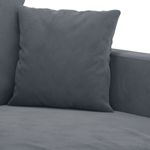 Casa si Gradina - Mobilier - Seturi de mobilier - Seturi living - Set de canapele cu perne, 4 piese, gri inchis, catifea - Infinity.ro