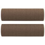 Casa si Gradina - Mobilier - Seturi de mobilier - Seturi living - Set de canapele cu perne, 3 piese, maro, textil - Infinity.ro