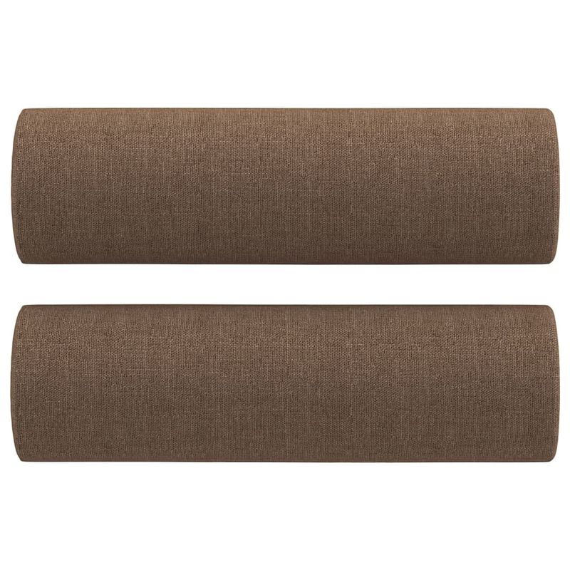 Casa si Gradina - Mobilier - Seturi de mobilier - Seturi living - Set de canapele cu perne, 3 piese, maro, textil - Infinity.ro