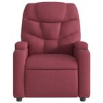 Ingrijire personala si Cosmetice - Sanatate si wellness - Articole wellness - Fotolii de masaj - Fotoliu de masaj rabatabil, rosu vin, material textil - Infinity.ro
