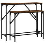 Casa si Gradina - Mobilier - Mese si birouri - Mese living - Masute console, 2 buc., stejar fumuriu, lemn compozit - Infinity.ro