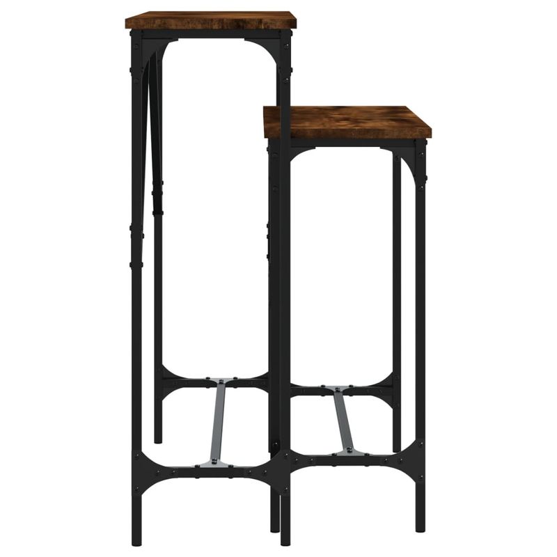 Casa si Gradina - Mobilier - Mese si birouri - Mese living - Masute console, 2 buc., stejar fumuriu, lemn compozit - Infinity.ro