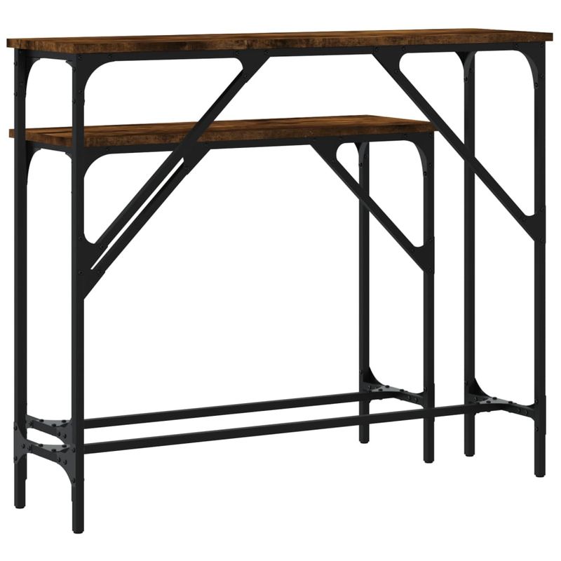 Casa si Gradina - Mobilier - Mese si birouri - Mese living - Masute console, 2 buc., stejar fumuriu, lemn compozit - Infinity.ro
