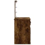 Casa si Gradina - Mobilier - Comode si corpuri - Masute de toaleta - Masa de toaleta cu LED-uri, stejar fumuriu, 90x42x132,5 cm - Infinity.ro