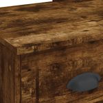 Casa si Gradina - Mobilier - Comode si corpuri - Masute de toaleta - Masa de toaleta cu LED-uri, stejar fumuriu, 90x42x132,5 cm - Infinity.ro