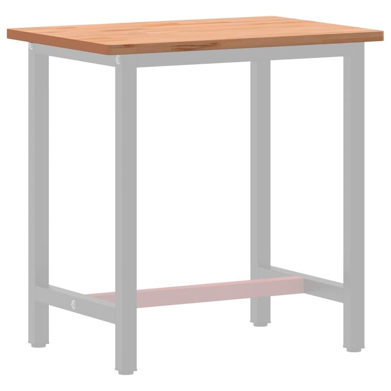 Casa si Gradina - Mobilier - Feronerie si accesorii mobila - Blat pentru banc de lucru, 80x55x2,5 cm, lemn masiv de fag - Infinity.ro