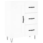 Casa si Gradina - Mobilier - Comode si corpuri - Comode - Dulap inalt, alb, 69,5x34x180 cm, lemn compozit - Infinity.ro