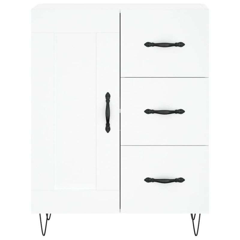Casa si Gradina - Mobilier - Comode si corpuri - Comode - Dulap inalt, alb, 69,5x34x180 cm, lemn compozit - Infinity.ro