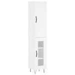 Casa si Gradina - Mobilier - Comode si corpuri - Comode - Dulap inalt, alb, 34,5x34x180 cm, lemn prelucrat - Infinity.ro
