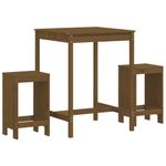 Casa si Gradina - Gradina si terasa - Mobilier exterior - Seturi mobila gradina - Set mobilier de bar, 3 piese, maro miere, lemn masiv de pin - Infinity.ro
