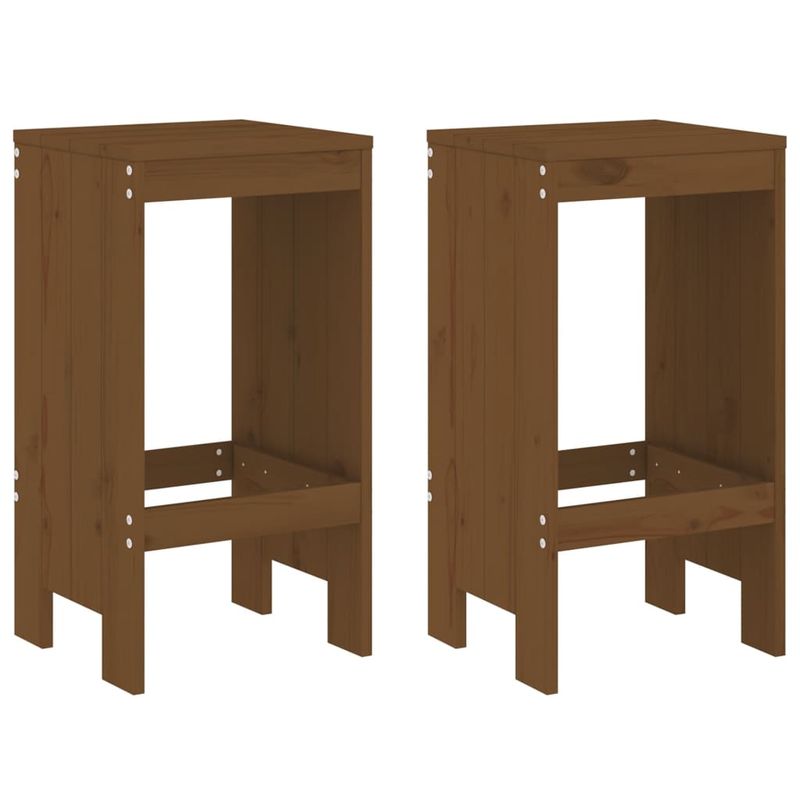Casa si Gradina - Gradina si terasa - Mobilier exterior - Seturi mobila gradina - Set mobilier de bar, 3 piese, maro miere, lemn masiv de pin - Infinity.ro