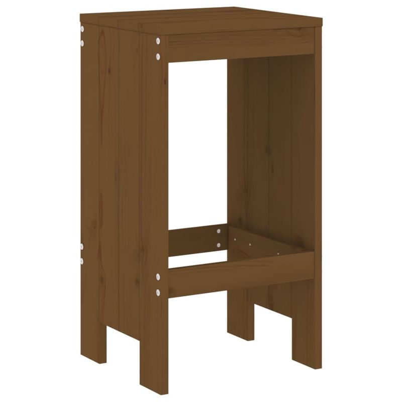 Casa si Gradina - Gradina si terasa - Mobilier exterior - Seturi mobila gradina - Set mobilier de bar, 3 piese, maro miere, lemn masiv de pin - Infinity.ro