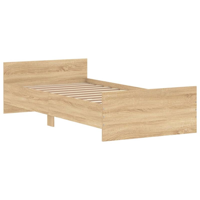 Casa si Gradina - Mobilier - Paturi si accesorii - Paturi - Cadru de pat, stejar sonoma, 90x200 cm, lemn prelucrat - Infinity.ro