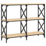 Casa si Gradina - Mobilier - Comode si corpuri - Console - Masuta consola, stejar sonoma, 100x28x80,5 cm, lemn prelucrat - Infinity.ro