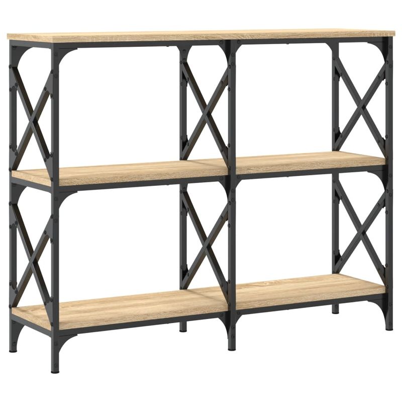 Casa si Gradina - Mobilier - Comode si corpuri - Console - Masuta consola, stejar sonoma, 100x28x80,5 cm, lemn prelucrat - Infinity.ro