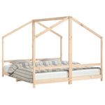 Casa si Gradina - Mobilier - Mobilier copii - Patuturi copii - Cadru pat pentru copii, 2x(90x190) cm, lemn masiv de pin - Infinity.ro