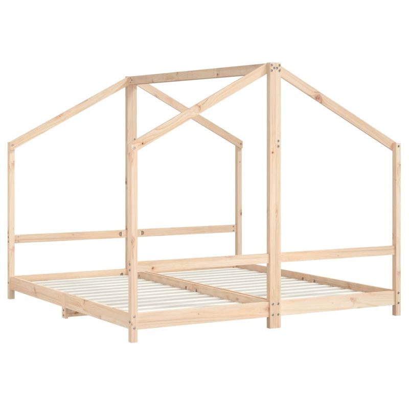 Casa si Gradina - Mobilier - Mobilier copii - Patuturi copii - Cadru pat pentru copii, 2x(90x190) cm, lemn masiv de pin - Infinity.ro