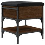 Casa si Gradina - Mobilier - Organizare si depozitare - Bancute - Banca de pantofi, stejar maro, 42x42x45 cm, lemn prelucrat - Infinity.ro