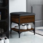 Casa si Gradina - Mobilier - Organizare si depozitare - Bancute - Banca de pantofi, stejar maro, 42x42x45 cm, lemn prelucrat - Infinity.ro