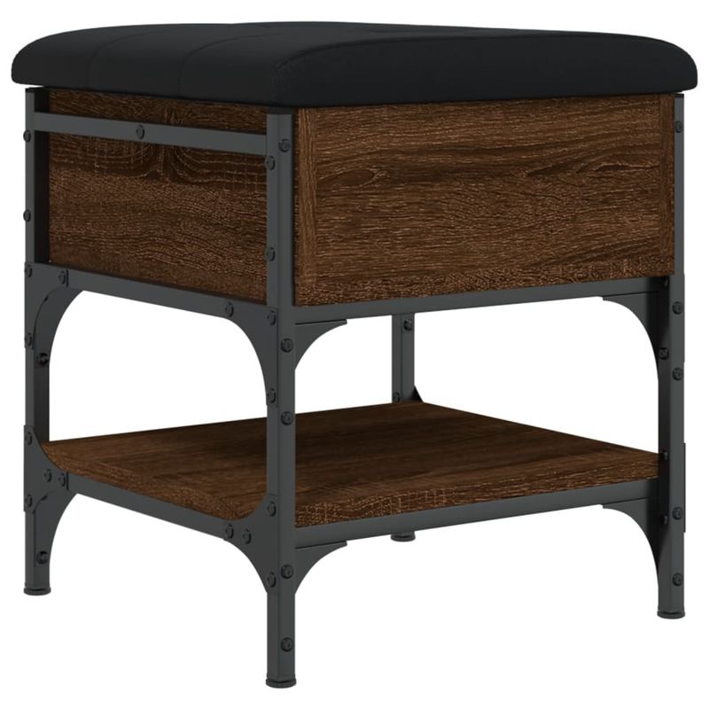 Casa si Gradina - Mobilier - Organizare si depozitare - Bancute - Banca de pantofi, stejar maro, 42x42x45 cm, lemn prelucrat - Infinity.ro