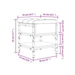 Casa si Gradina - Mobilier - Organizare si depozitare - Bancute - Banca de pantofi, stejar maro, 42x42x45 cm, lemn prelucrat - Infinity.ro