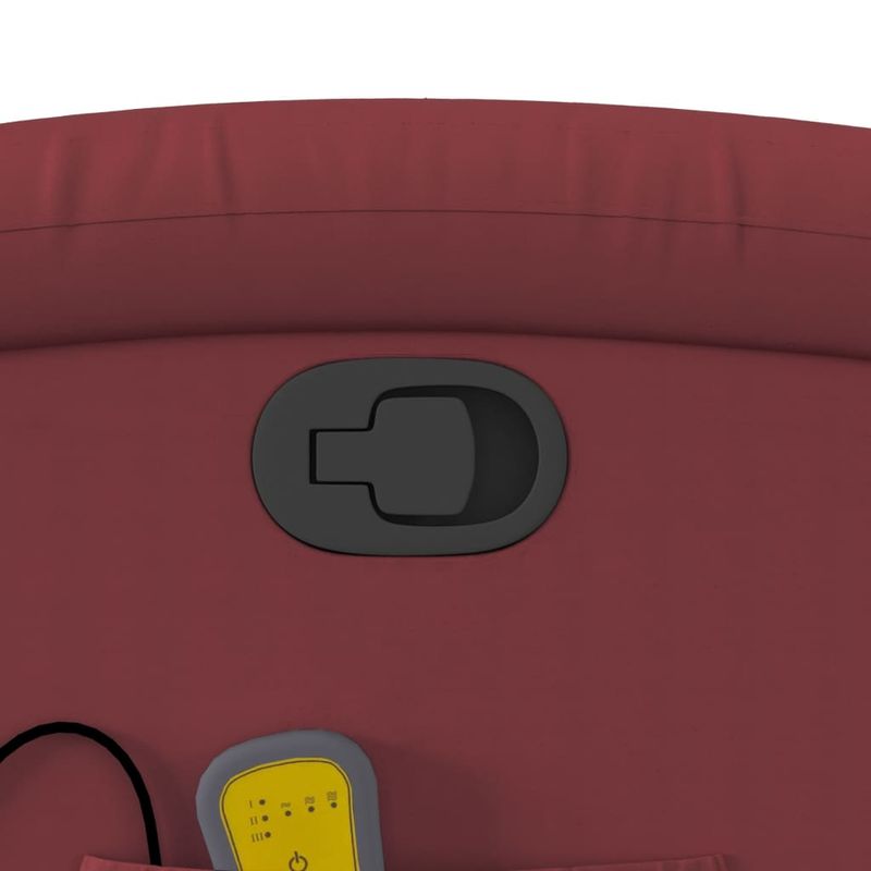 Ingrijire personala si Cosmetice - Sanatate si wellness - Articole wellness - Fotolii de masaj - Fotoliu de masaj rabatabil, rosu vin, piele ecologica - Infinity.ro