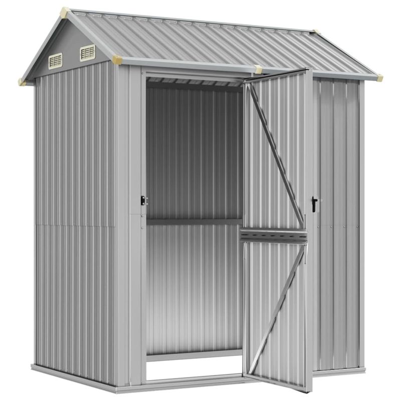 Casa si Gradina - Gradina si terasa - Casute de gradina - Sopron de gradina, gri deschis, 192x152,5x237cm otel galvanizat - Infinity.ro